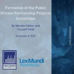 Formation of the Public Private Partnership Projects Committee
