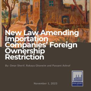 Read more about the article New Law Amending Importation Companies’ Foreign Ownership Restriction