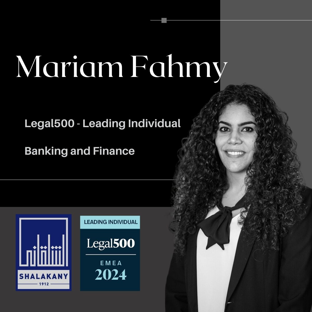 Read more about the article Mariam Fahmy recognition by Legal500