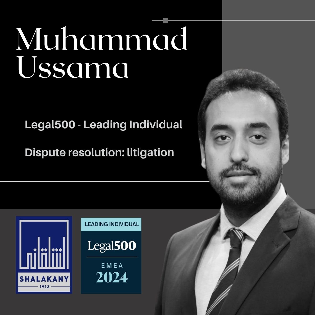 Read more about the article Muhammad Ussama recognition by Legal500