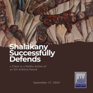 Read more about the article Shalakany Successfully Defends a Client in a Nullity Action of an ICC Arbitral Award