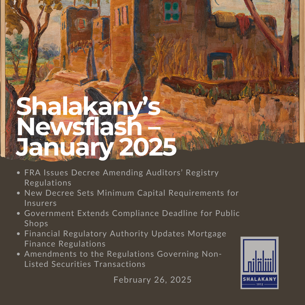 Read more about the article Shalakany’s Newsflash – January 2025